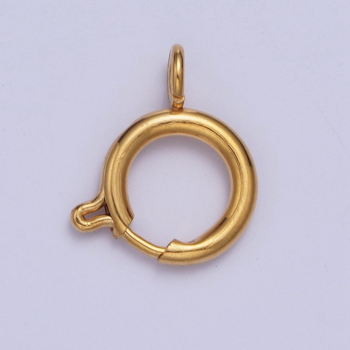 24K Gold Filled Round Spring Ring Closure Clasps For DIY Jewelry Making L-892-L-899 L-905 - DLUXCA