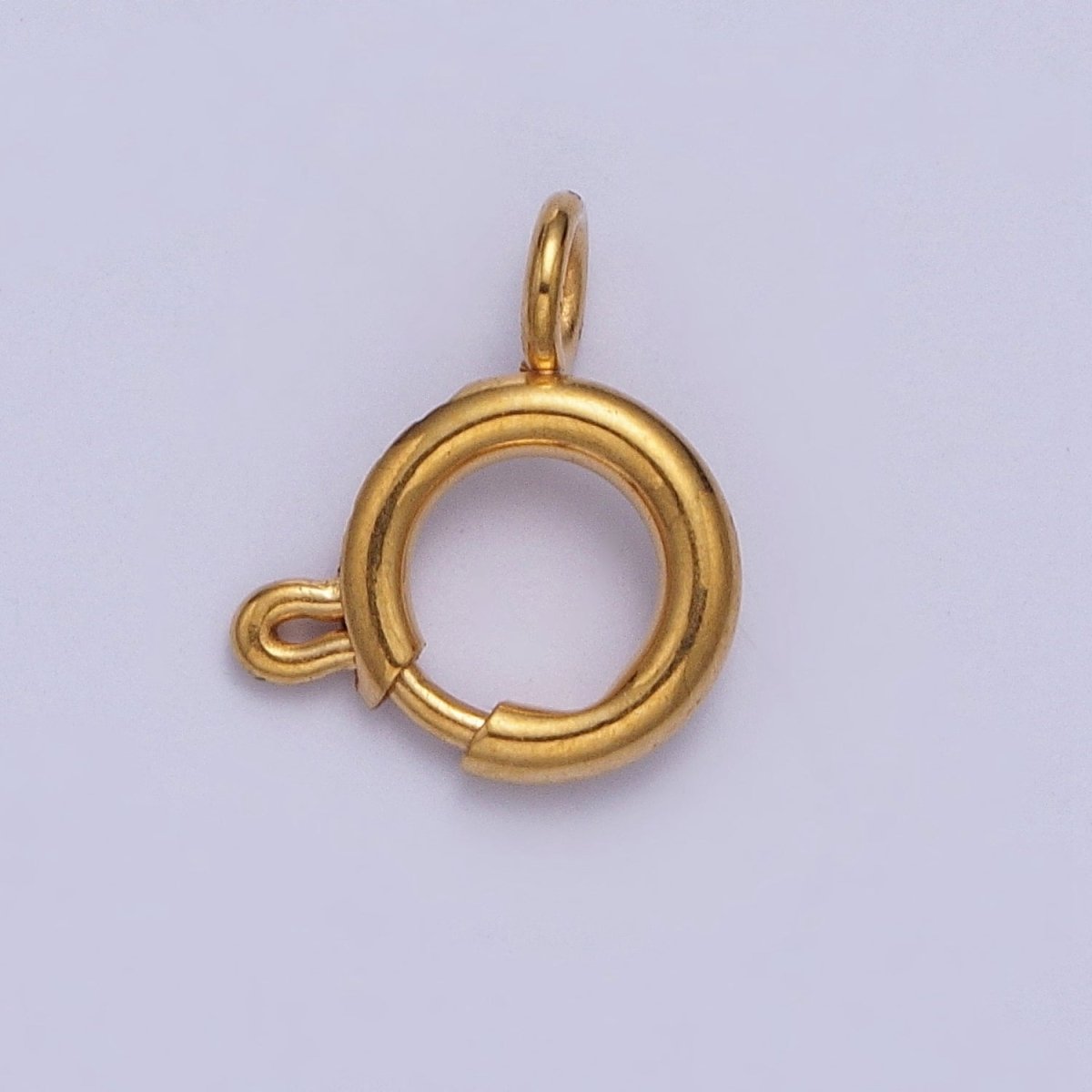 24K Gold Filled Round Spring Ring Closure Clasps For DIY Jewelry Making L-892-L-899 L-905 - DLUXCA