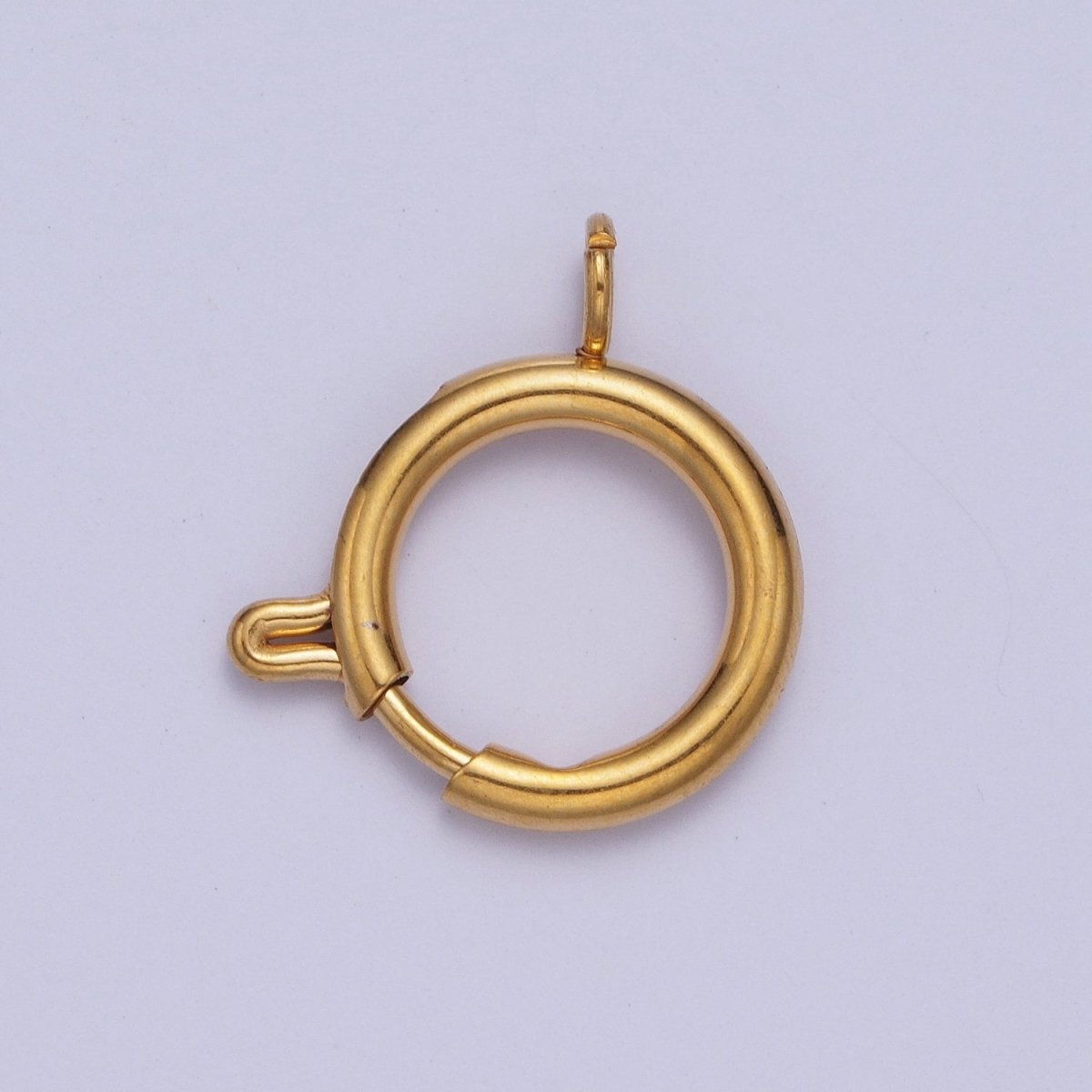 24K Gold Filled Round Spring Ring Closure Clasps For DIY Jewelry Making L-892-L-899 L-905 - DLUXCA