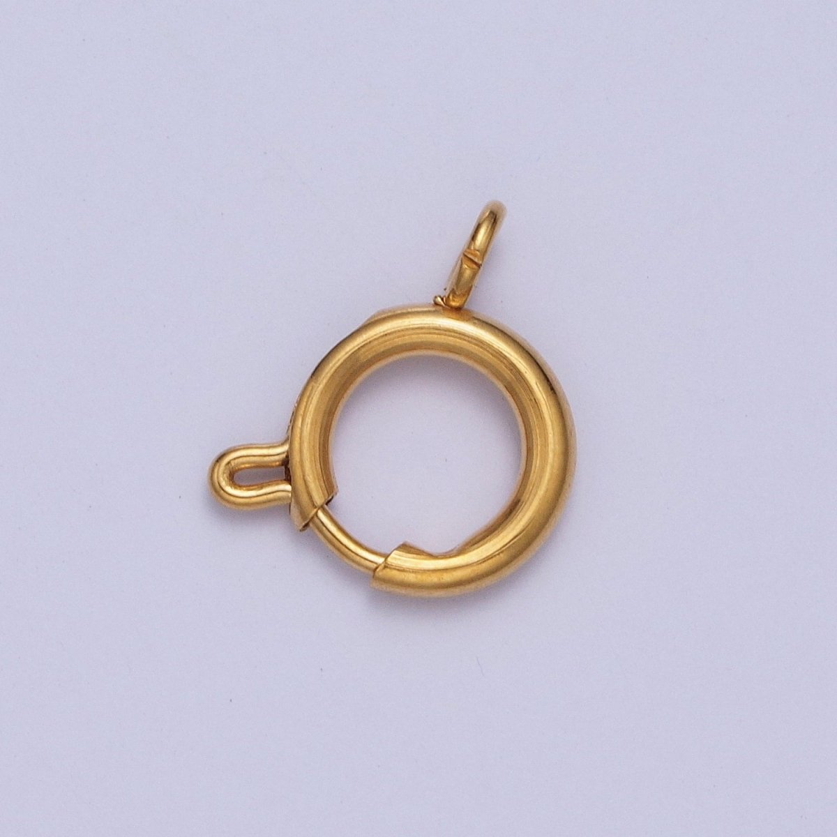 24K Gold Filled Round Spring Ring Closure Clasps For DIY Jewelry Making L-892-L-899 L-905 - DLUXCA