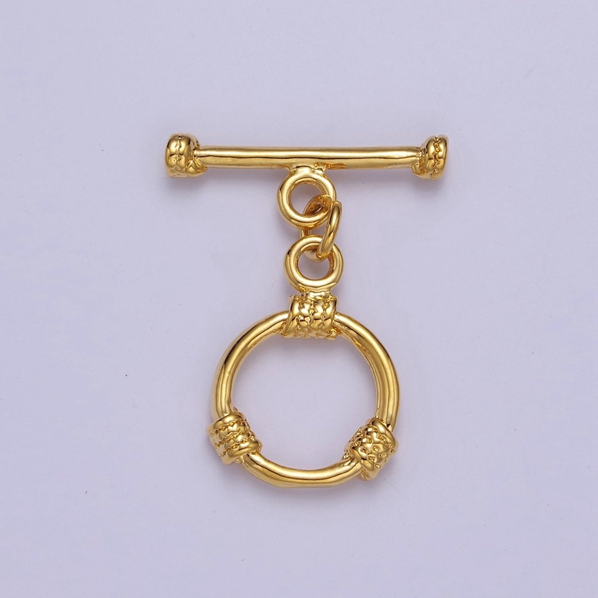 24k Gold Filled Round Toggle Clasp, Jewelry Clasp OT Clasp Findings L-693 L-694 L-695 - DLUXCA