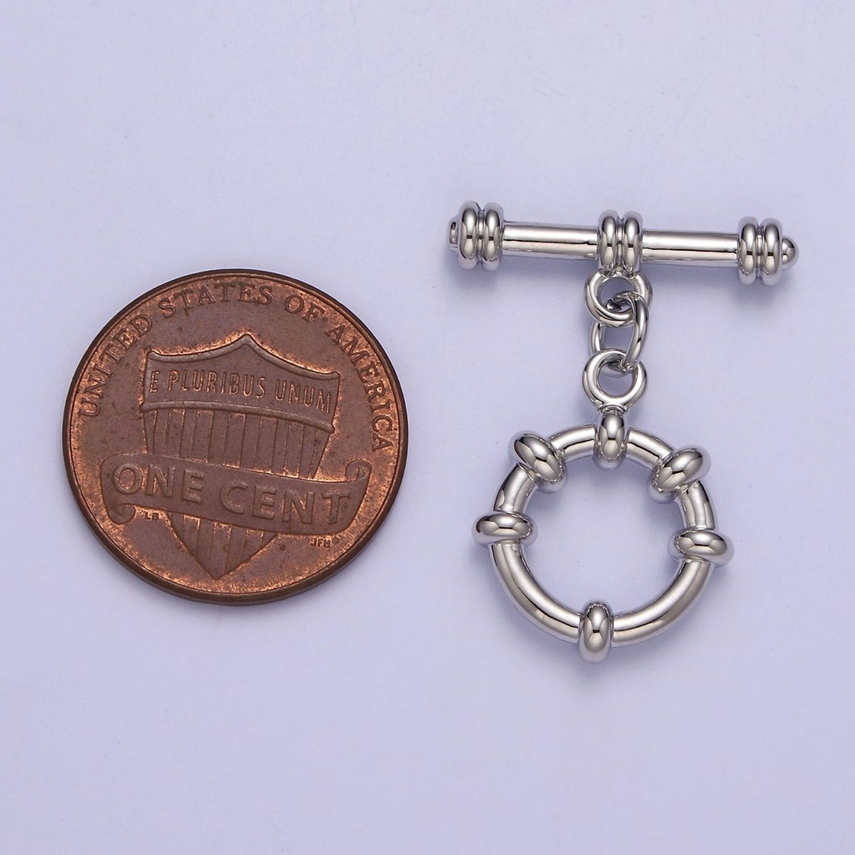 24k Gold Filled Round Toggle Clasp, Jewelry Clasp Sailor OT Clasp Findings L-690 L-691 L-692 - DLUXCA