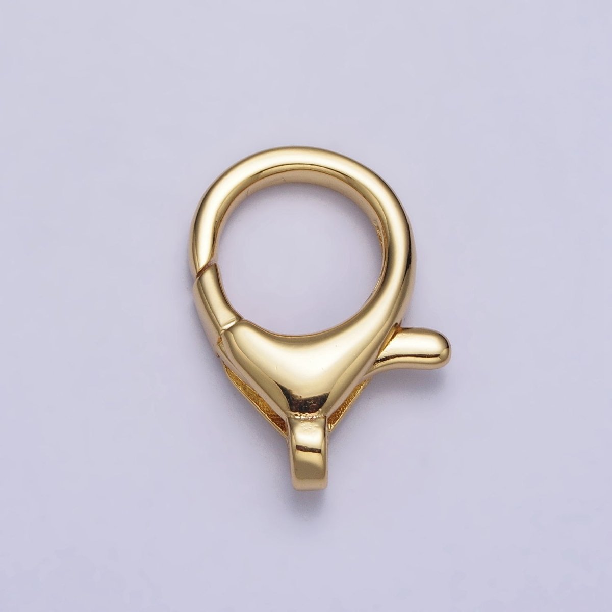 24K Gold Filled Rounded Oval 20mm Lobster Clasps Jewelry Closure in Gold & Silver | Z-111 Z-112 - DLUXCA