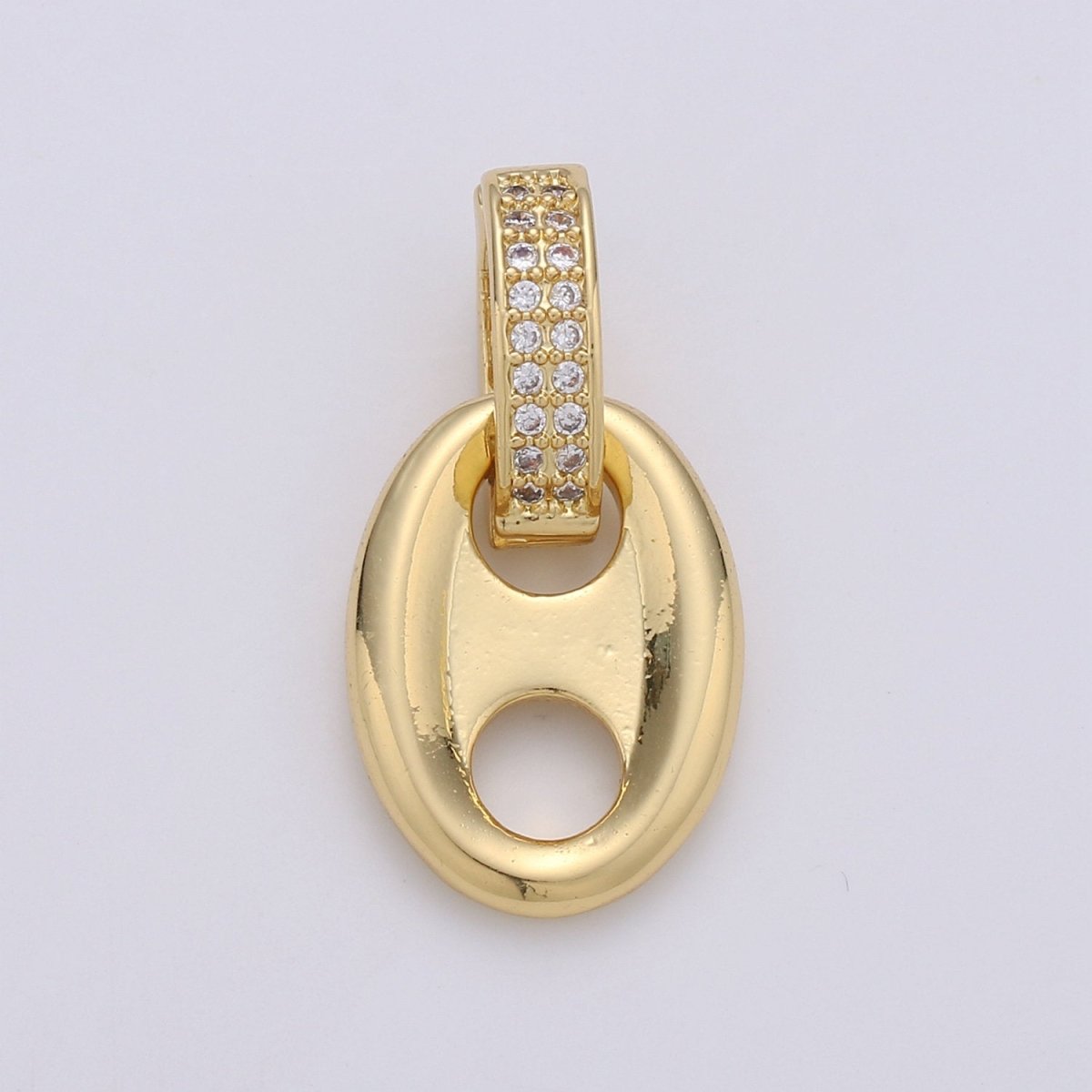 24k Gold Filled Soda Tab Charm for Necklace Pendant Beer Tab Can Tab Jewelry Making Supply J-002 J-003 - DLUXCA