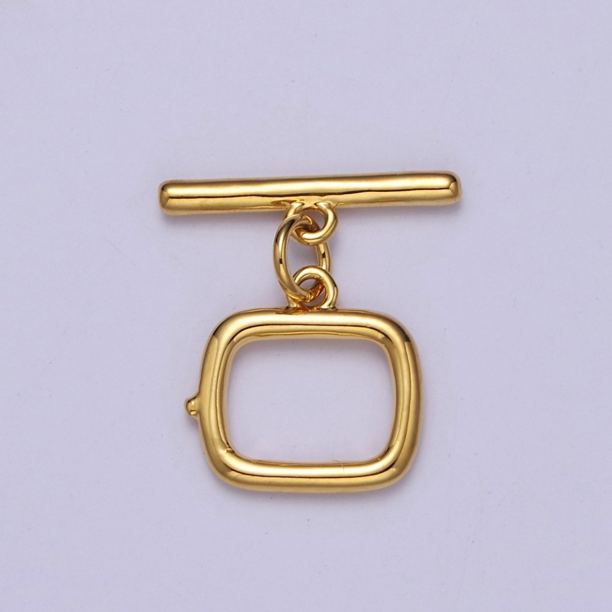 24K Gold Filled Square Toggle Clasp, Jewelry Clasp OT Clasp Findings L-717 L-718 L-722 - DLUXCA