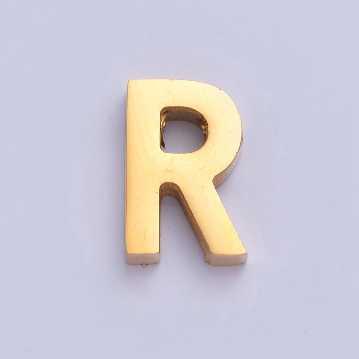 24K Gold Filled Stainless Steel Initial Alphabet For DIY Necklace Making W-809~W-834 - DLUXCA