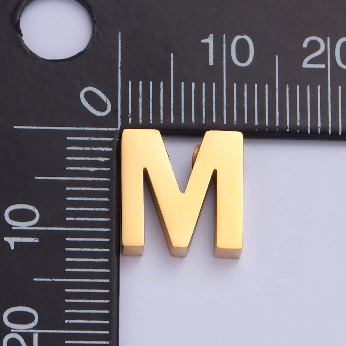 24K Gold Filled Stainless Steel Initial Alphabet For DIY Necklace Making W-809~W-834 - DLUXCA