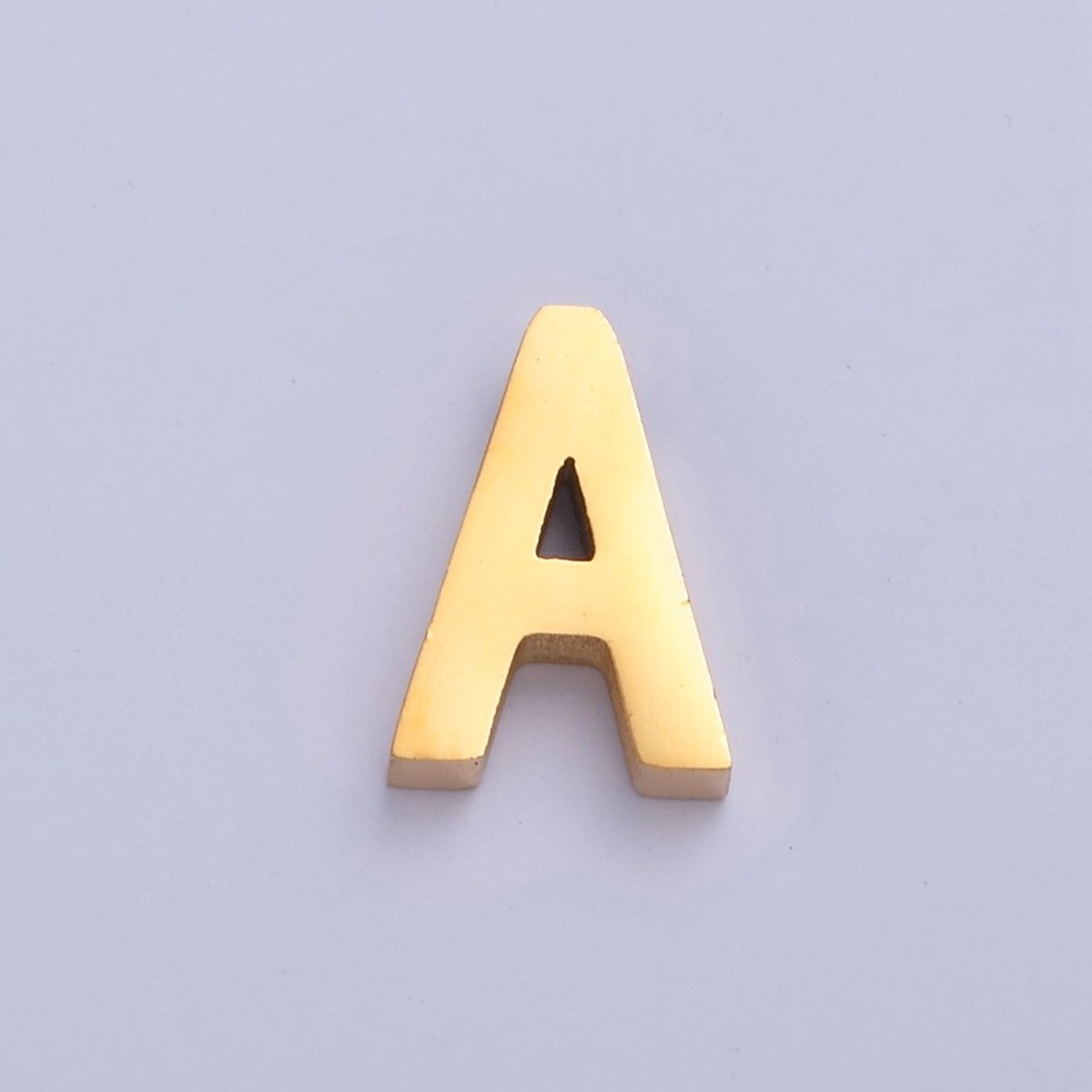 24K Gold Filled Stainless Steel Initial Alphabet For DIY Necklace Making W-809~W-834 - DLUXCA