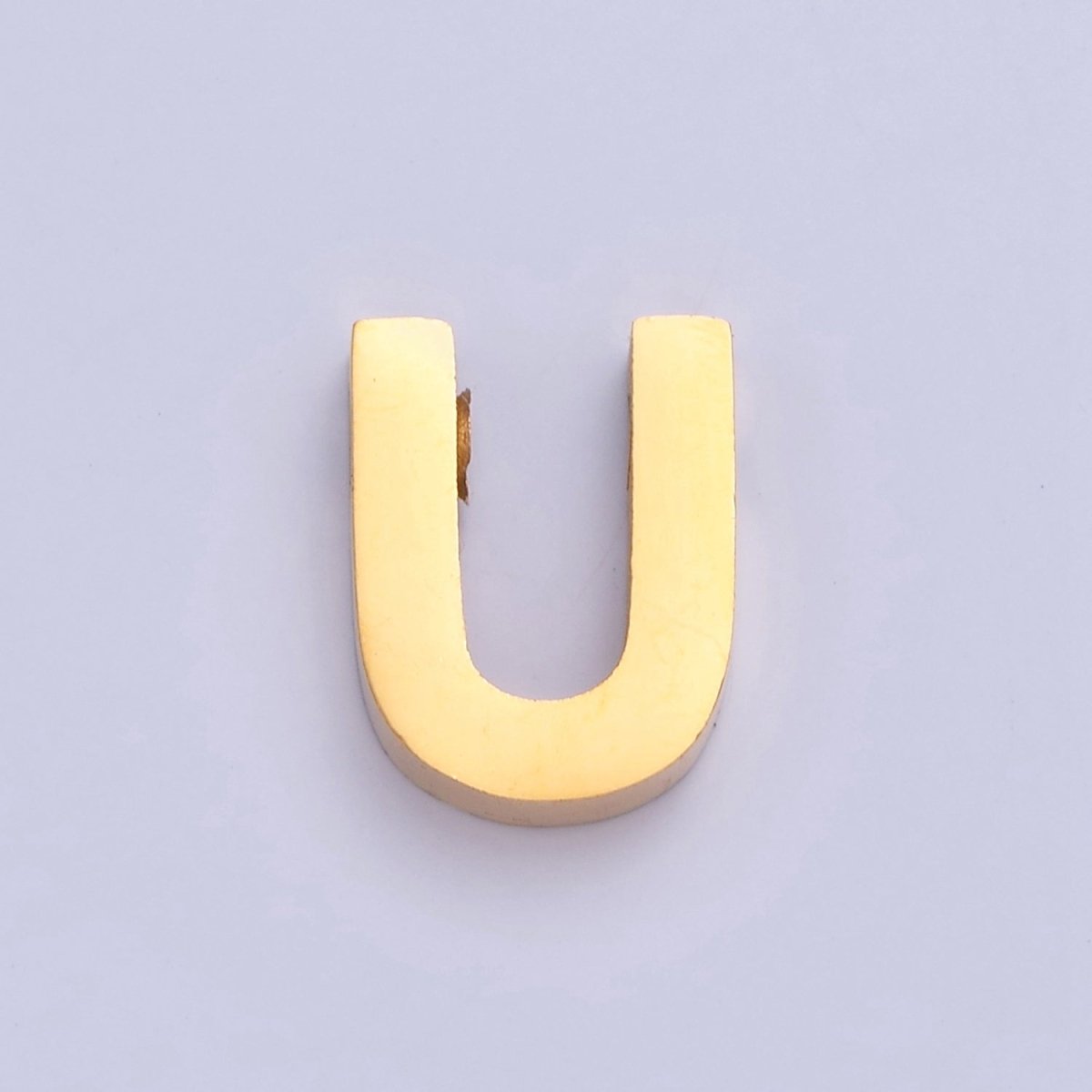 24K Gold Filled Stainless Steel Initial Alphabet For DIY Necklace Making W-809~W-834 - DLUXCA