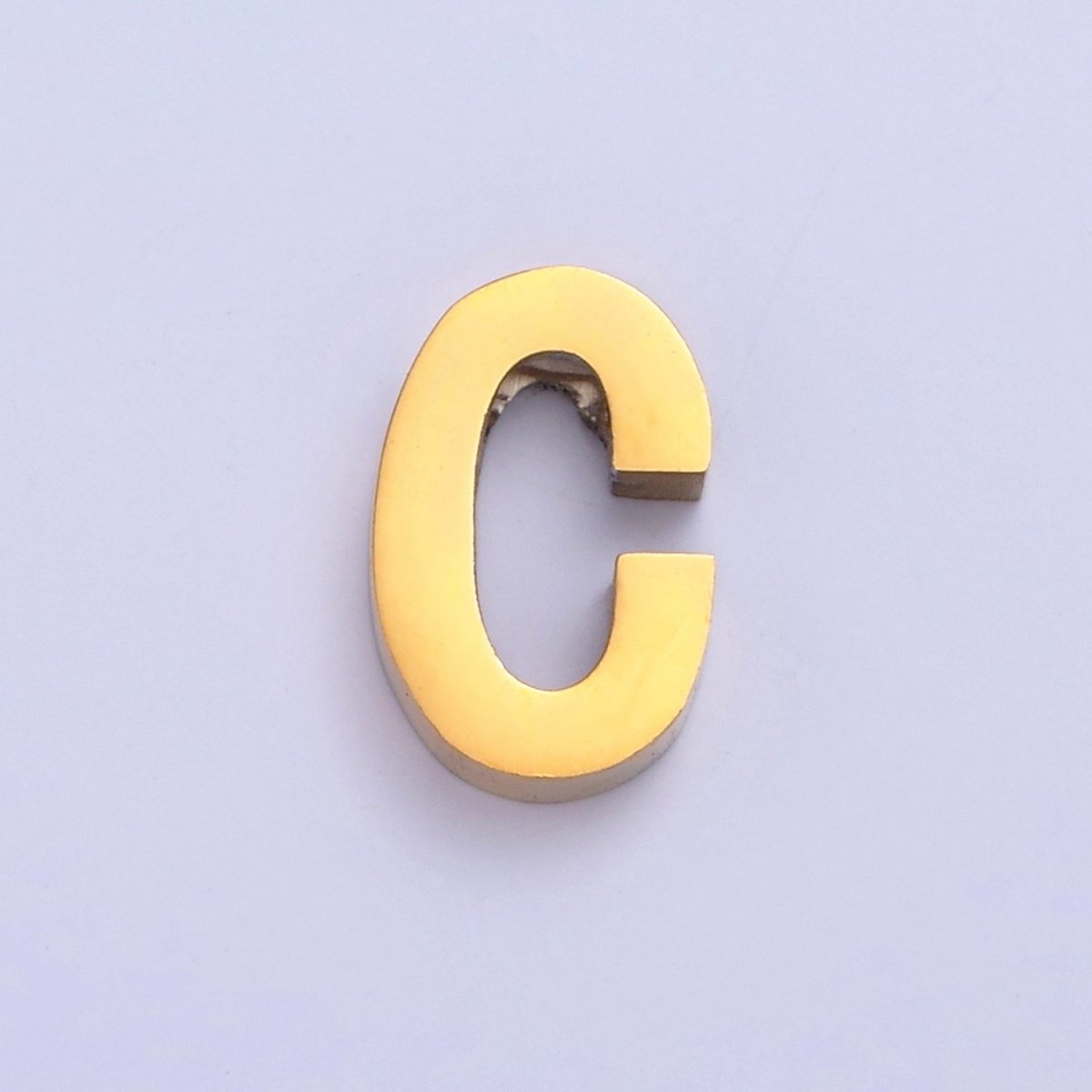24K Gold Filled Stainless Steel Initial Alphabet For DIY Necklace Making W-809~W-834 - DLUXCA