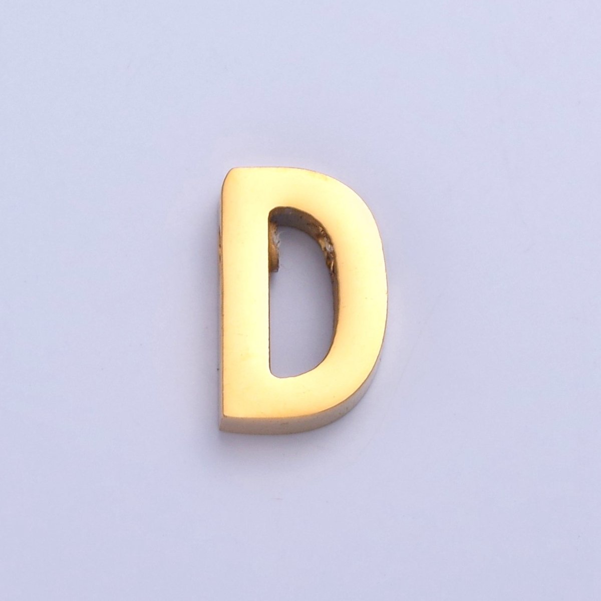24K Gold Filled Stainless Steel Initial Alphabet For DIY Necklace Making W-809~W-834 - DLUXCA