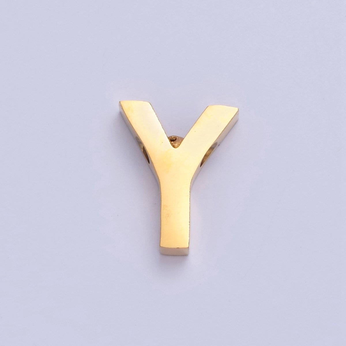 24K Gold Filled Stainless Steel Initial Alphabet For DIY Necklace Making W-809~W-834 - DLUXCA