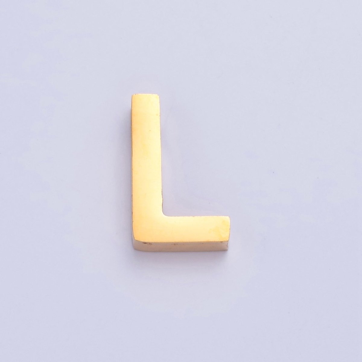 24K Gold Filled Stainless Steel Initial Alphabet For DIY Necklace Making W-809~W-834 - DLUXCA