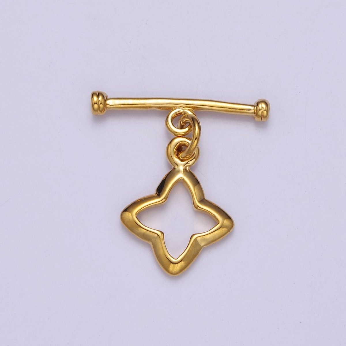24k Gold Filled Star Toggle Clasp, Jewelry Clasp OT Clasp Findings L-696 L-697 L-698 - DLUXCA