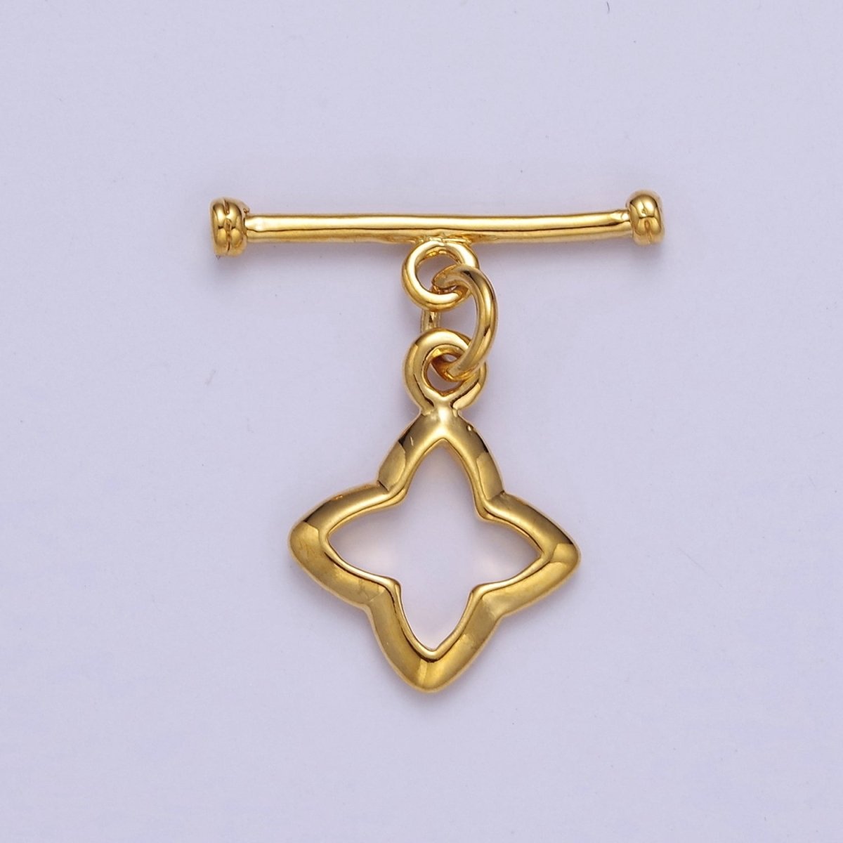 24k Gold Filled Star Toggle Clasp, Jewelry Clasp OT Clasp Findings L-696 L-697 L-698 - DLUXCA