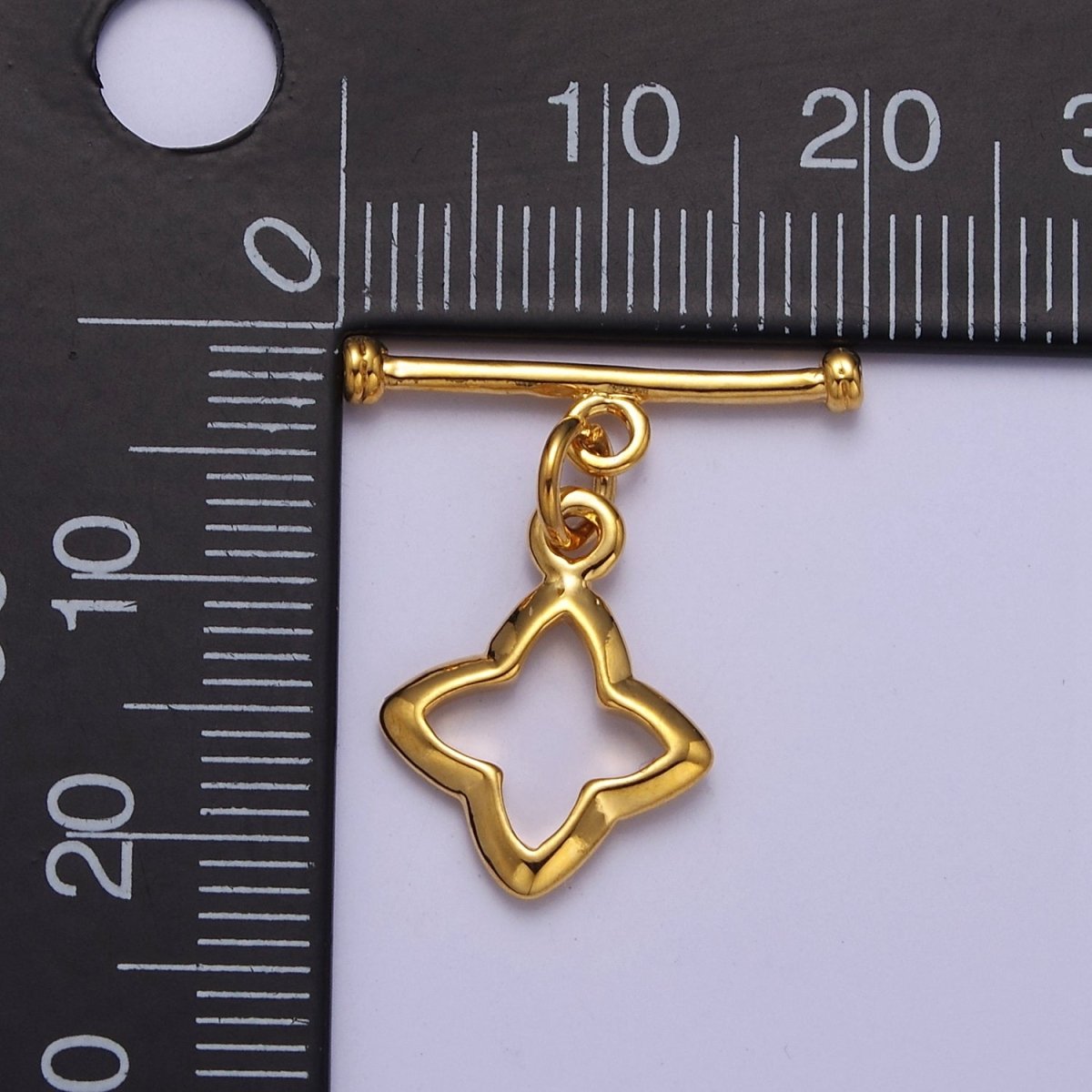 24k Gold Filled Star Toggle Clasp, Jewelry Clasp OT Clasp Findings L-696 L-697 L-698 - DLUXCA