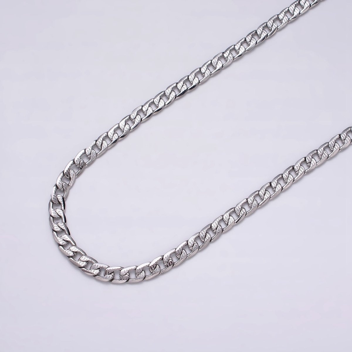 24k Gold Filled Textured Cuban Curb Chain 5.5mm Unfinished Unisex Curb Link Chain by Yard Wholesale Jewelry Making Supplies | ROLL-1311 ROLL-1312 Clearance Pricing - DLUXCA