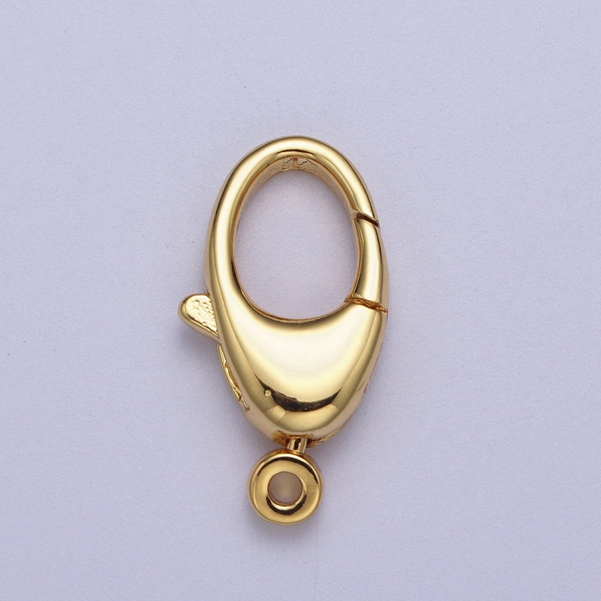 24K Gold Filled Trigger Lobster Clasps Big Oval End Clasp Z-196 Z-197 - DLUXCA