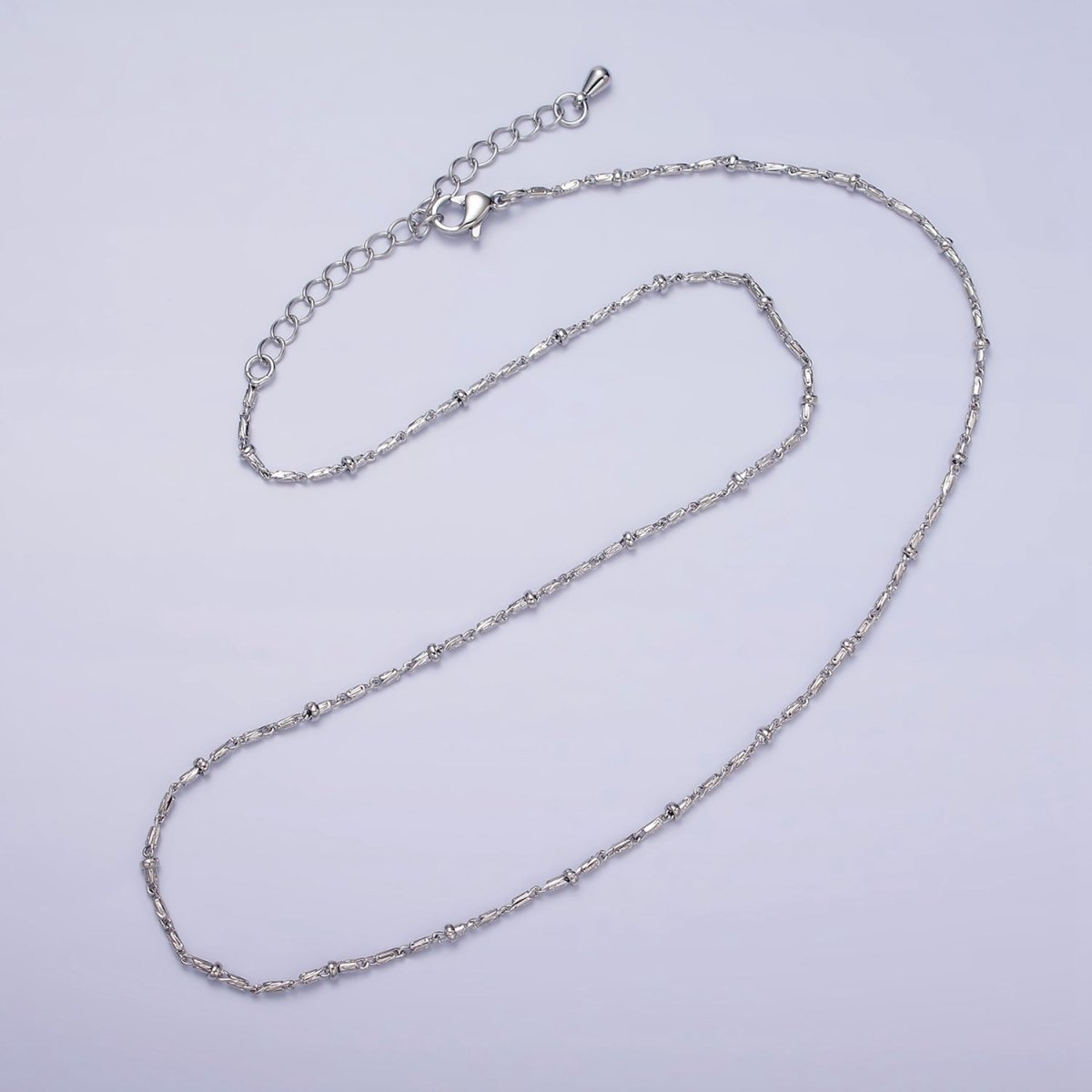 24K Gold Filled Tube Chain With Gold Beads For Wholesale Necklace Dainty Satellite Chain Jewelry Making Supplies | WA-1857 WA-1858 Clearance Pricing - DLUXCA