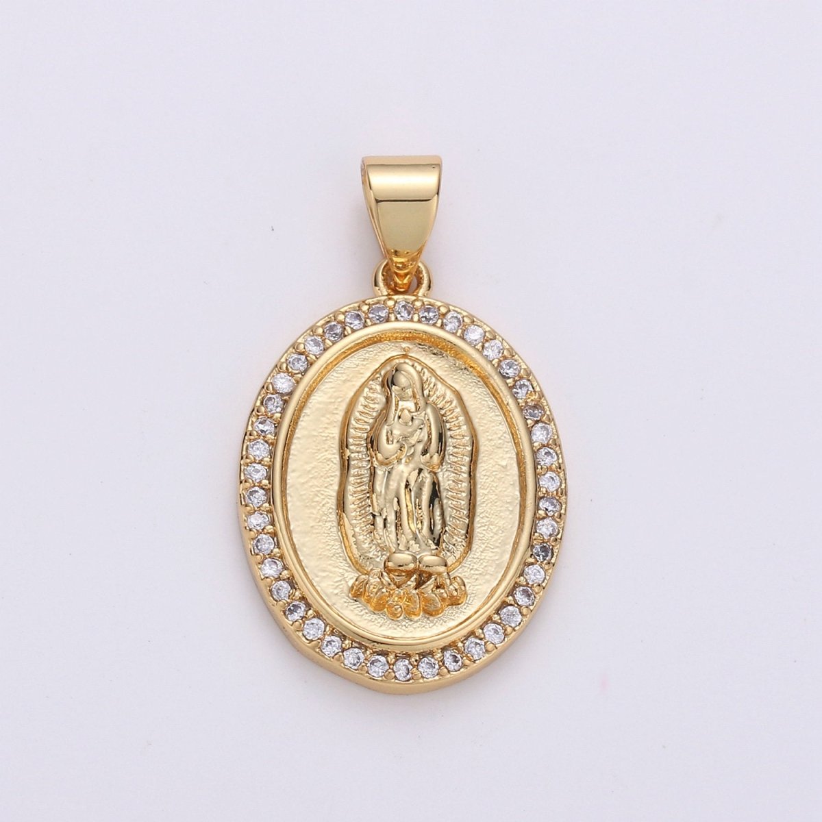 24k gold deals virgin mary pendant