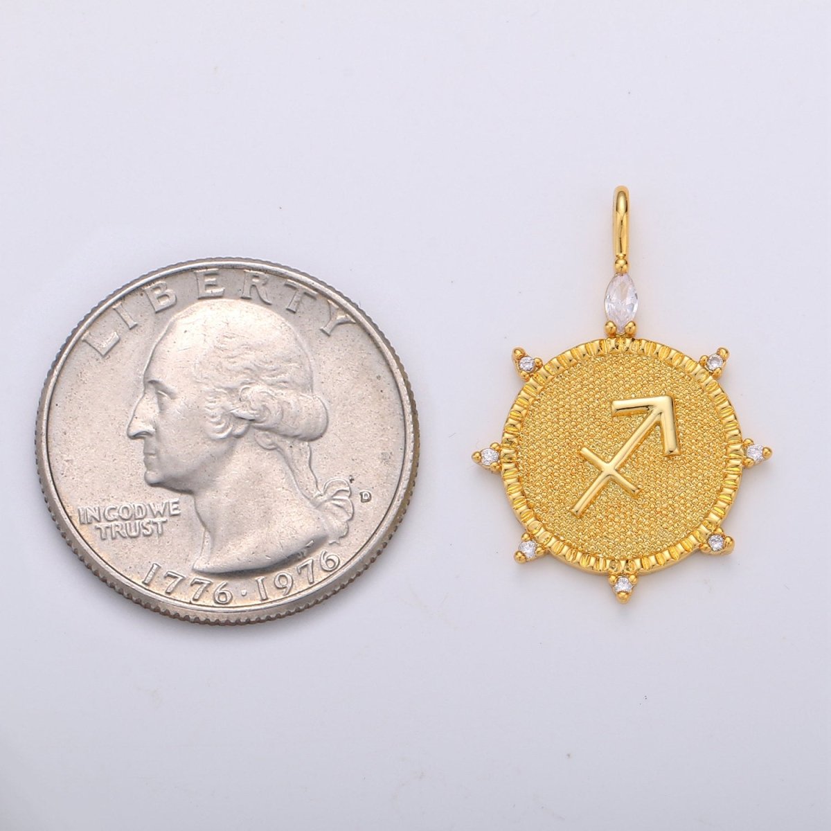 24k Gold Filled Zodiac Charms, Astrology Charms, Zodiac Necklace Charms, 12 Zodiac Charms for Jewelry Making Supply A-495-A-506 - DLUXCA