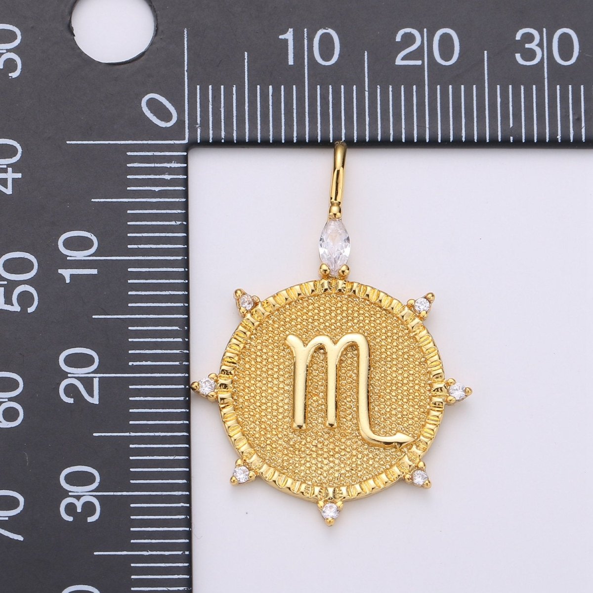 24k Gold Filled Zodiac Charms, Astrology Charms, Zodiac Necklace Charms, 12 Zodiac Charms for Jewelry Making Supply A-495-A-506 - DLUXCA