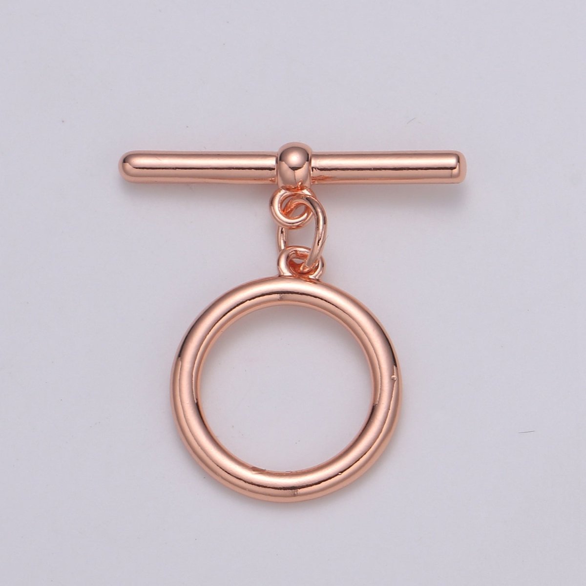24K Gold Toggle Clasp with jump ring chose color-Gold, Rose Gold Black, Silver OT Clasp for Jewelry Making Supply L-140 L-214 L-215 L-216 - DLUXCA