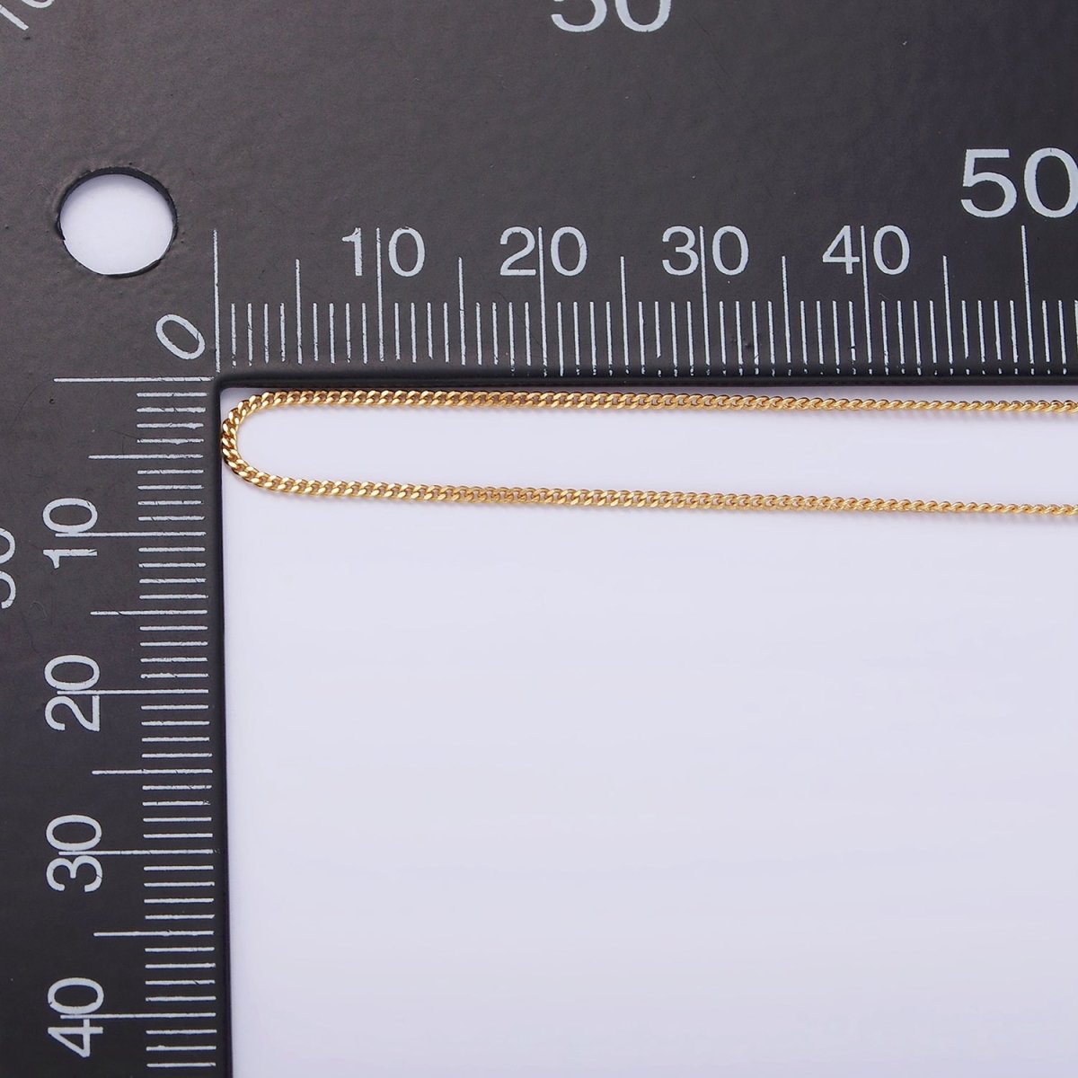 24K Gold Vermeil Necklace Curb Chain, 925 Sterling Silver Curb Necklace Chain w/ Heavy Gold Plated | WA-2151 WA-2152 Clearance Pricing - DLUXCA