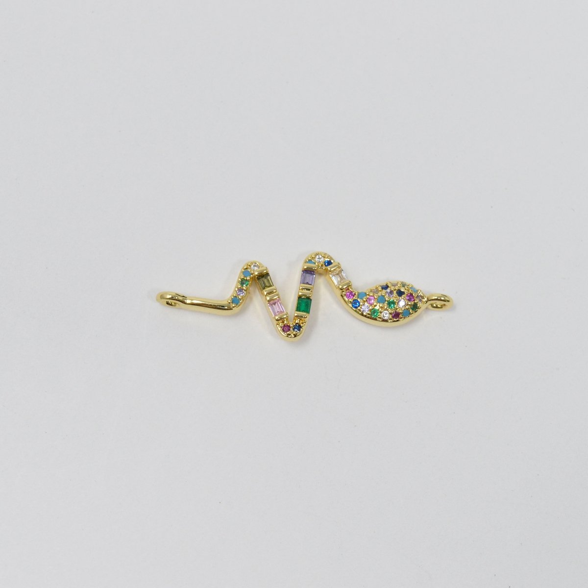 24K Rainbow Gold Filled Snakes Connectors F-558 - DLUXCA