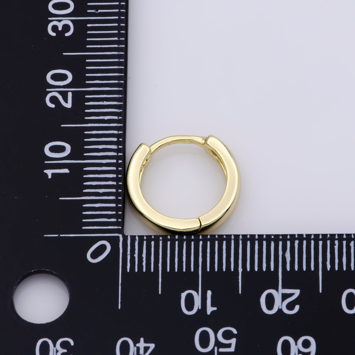 24k Vermeil Gold Earrings, Hoop Earrings, Small Hoop, Huggies Earring, Gift for Her, Earrings for Women, Everyday Wear Earrings K-755 - DLUXCA