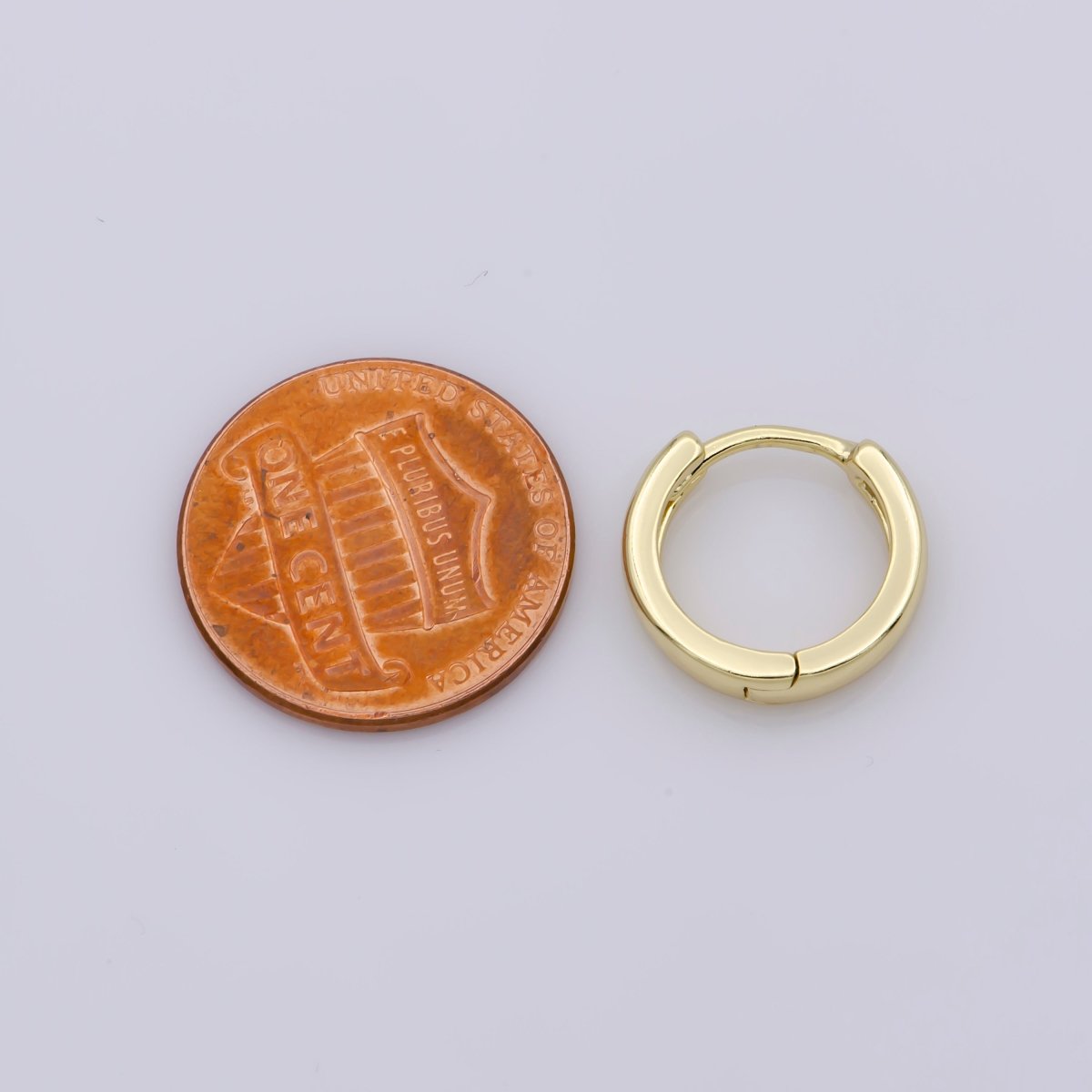 24k Vermeil Gold Earrings, Hoop Earrings, Small Hoop, Huggies Earring, Gift for Her, Earrings for Women, Everyday Wear Earrings K-755 - DLUXCA