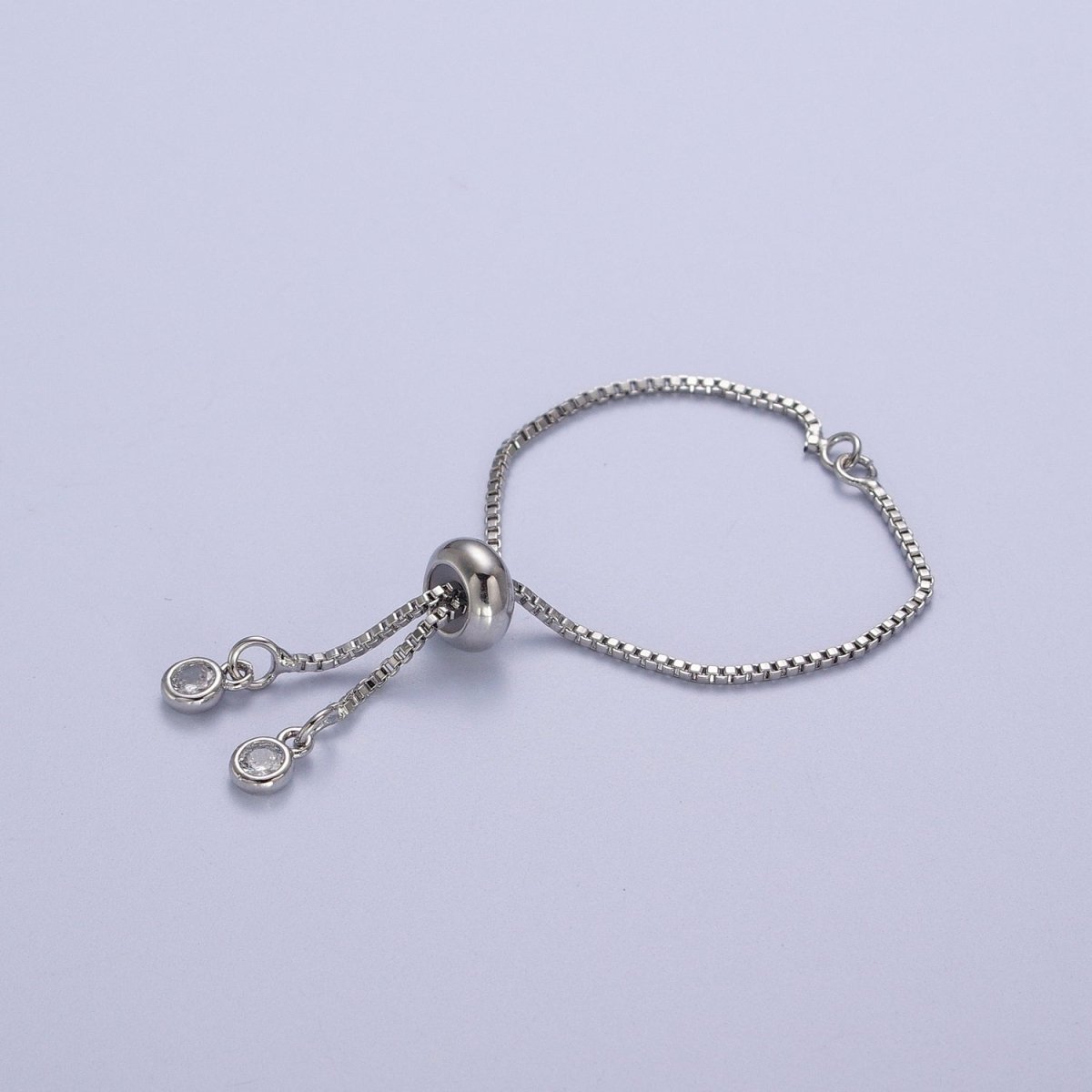 2.5 Inch Adjustable Box Chain Bracelet Supply in Gold, Silver, Black, Rose Gold | K-124 K-130 K-132 K-133 - DLUXCA