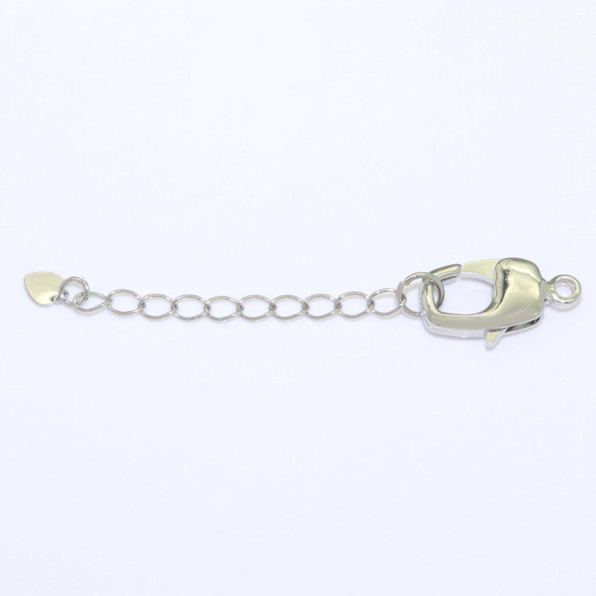 2.7 inch Gold Filled Chain Extender For Necklace Bracelet Supply Component Findings Extenders w/ Heart charm + Lobster Clasp L-506 L-507 - DLUXCA