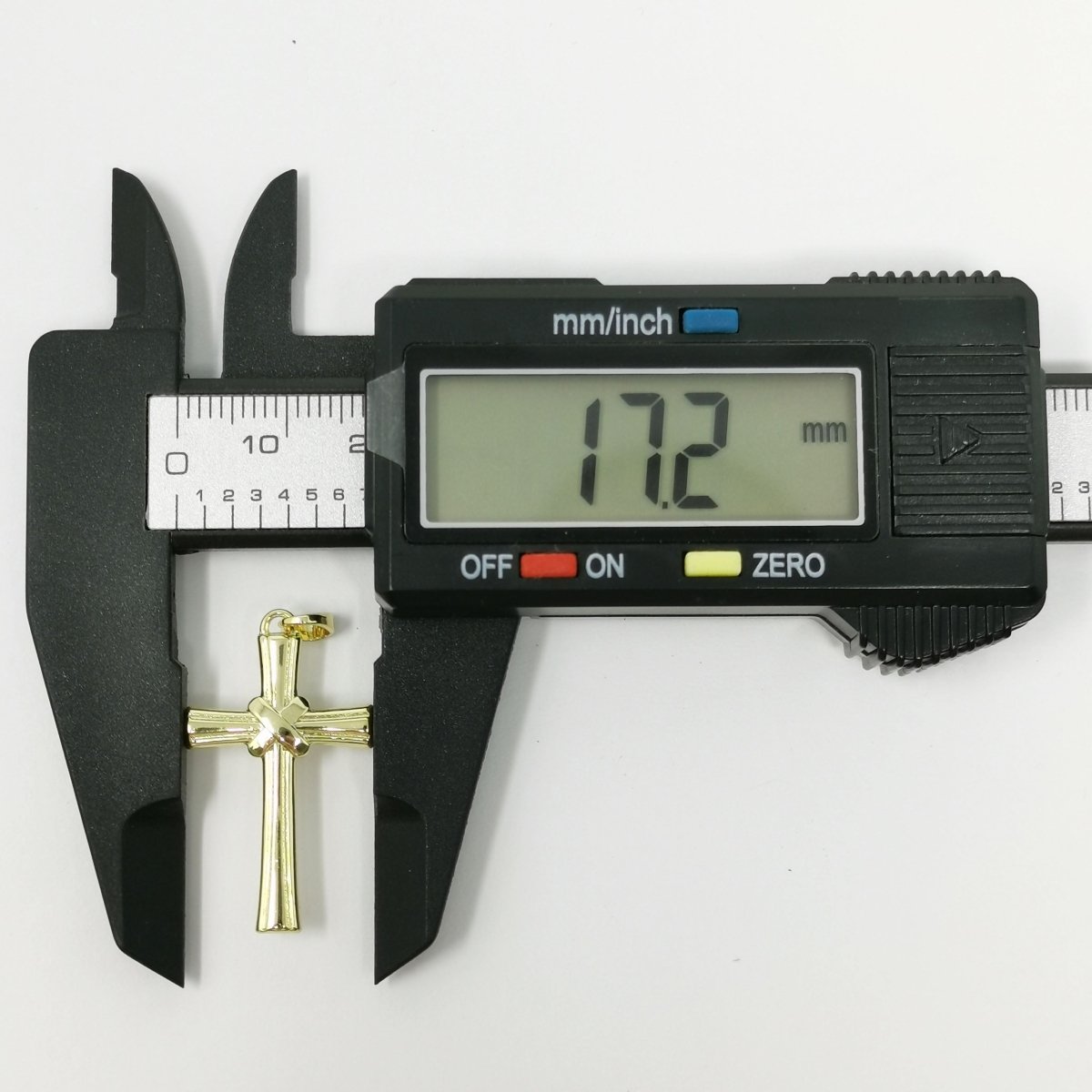 30x17mm Wholesale 14K Gold-Filled Cross Pendant, Christian Pendant for Necklace Bracelet Anklet Making J-181 - DLUXCA