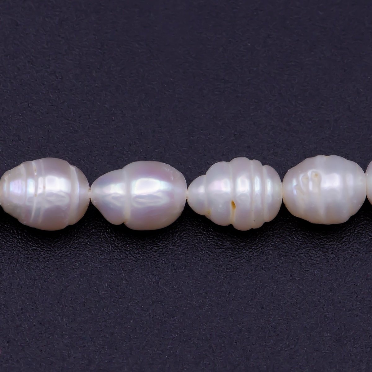 4.5mm - 5.8mm Ringed Nugget Freshwater Pearl Bead Strand | WA-817 Clearance Pricing - DLUXCA