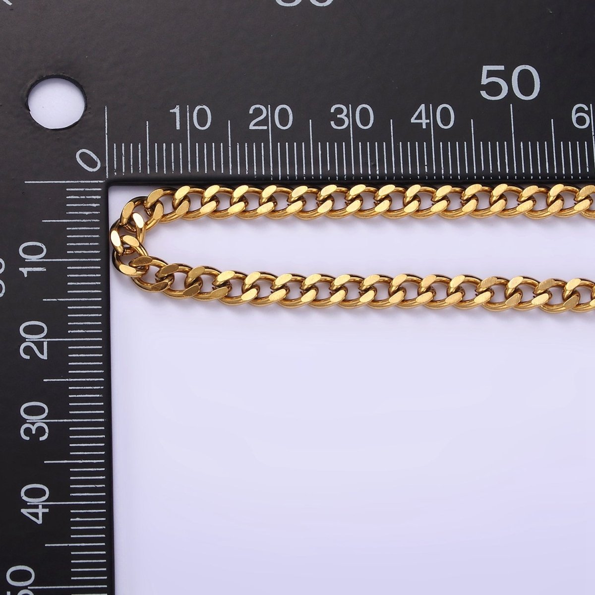 4mm Wide Stainless Steel Chain - 21.6", 23.6" Unisex Silver Cuban Link Chains Necklace | WA-2143 to WA-2146 Clearance Pricing - DLUXCA