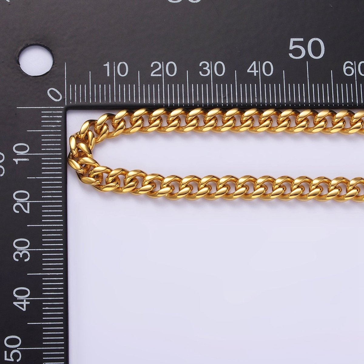 5mm Curb Chain Necklaces 21.6" or 23.6 " Chain , Lobster Clasp in Silver , Gold - Wholesale Stainless Steel Chains | WA2139 to WA2142 Clearance Pricing - DLUXCA