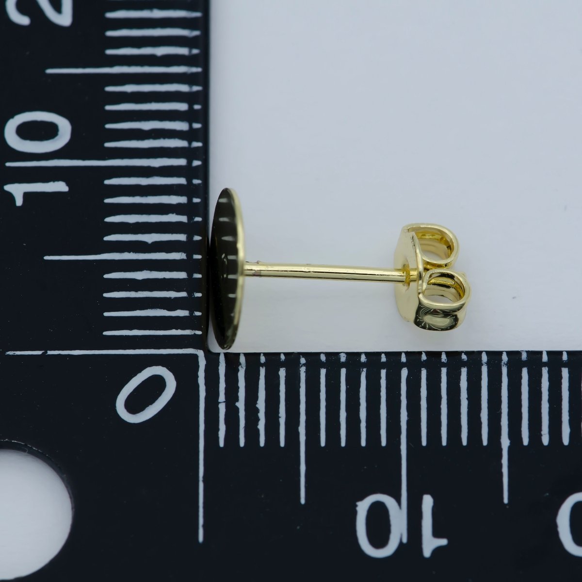 6mm, 8mm, 10mm Round Gold Earrings • Gold Stud Earrings • Circle Stud Round Tack Disc • 14k Gold Filled Geometric Round Earrings Post Stud L-391 L-392 L-393 - DLUXCA