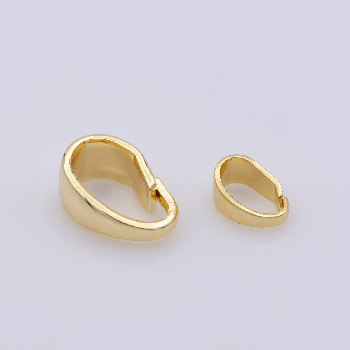 6mm, 9mm Bail For Pendant Snap-on for Pendant, Clip On Bails Bail and Necklace Jewelry Making And Wholesale Findings 14K Gold Filled K-884 to K-891 - DLUXCA