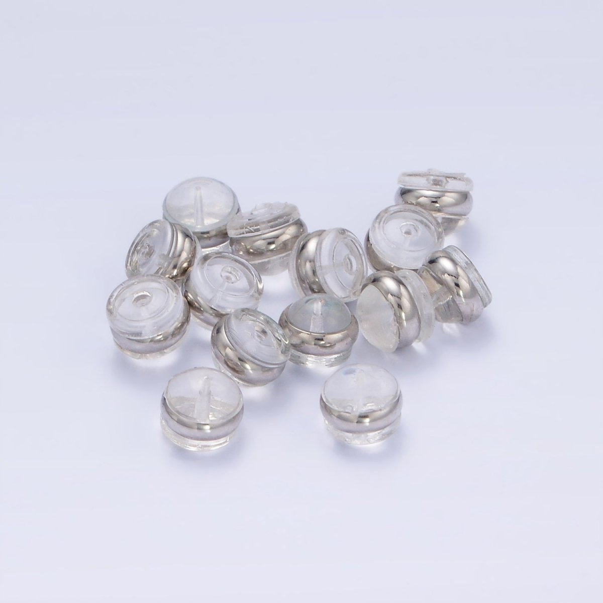 6mm Rubber Backings Earrings Findings By Bag | Z735 - DLUXCA