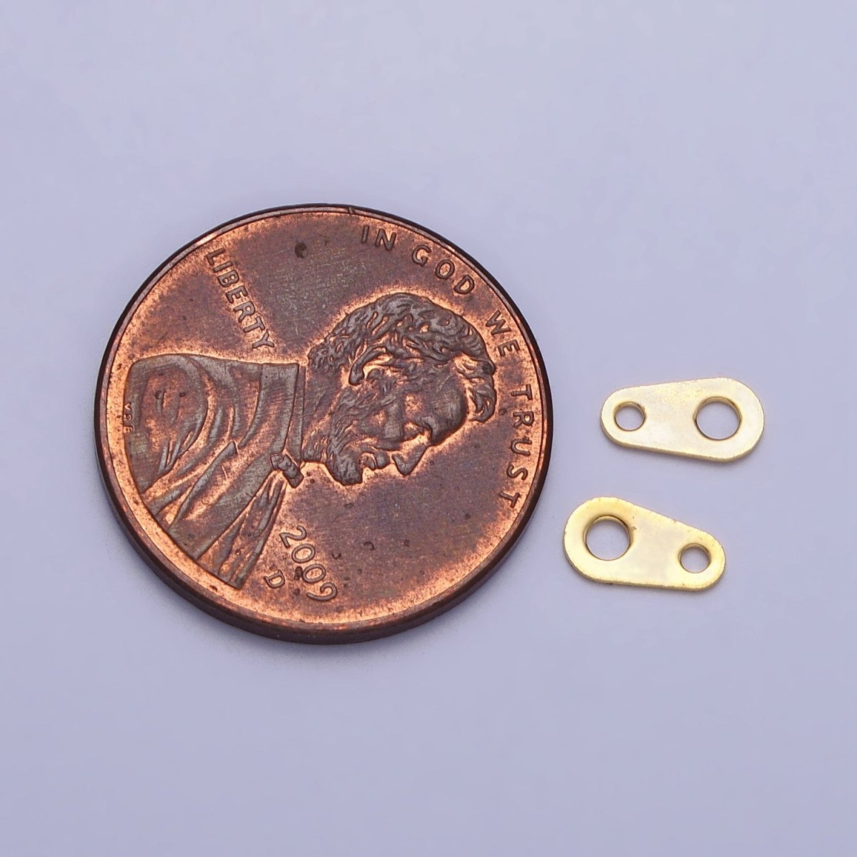 7mm Gold Plated Clasp Tag Ends for Necklace Bracelet Anklet Jewelry Making Supply AC245 - DLUXCA