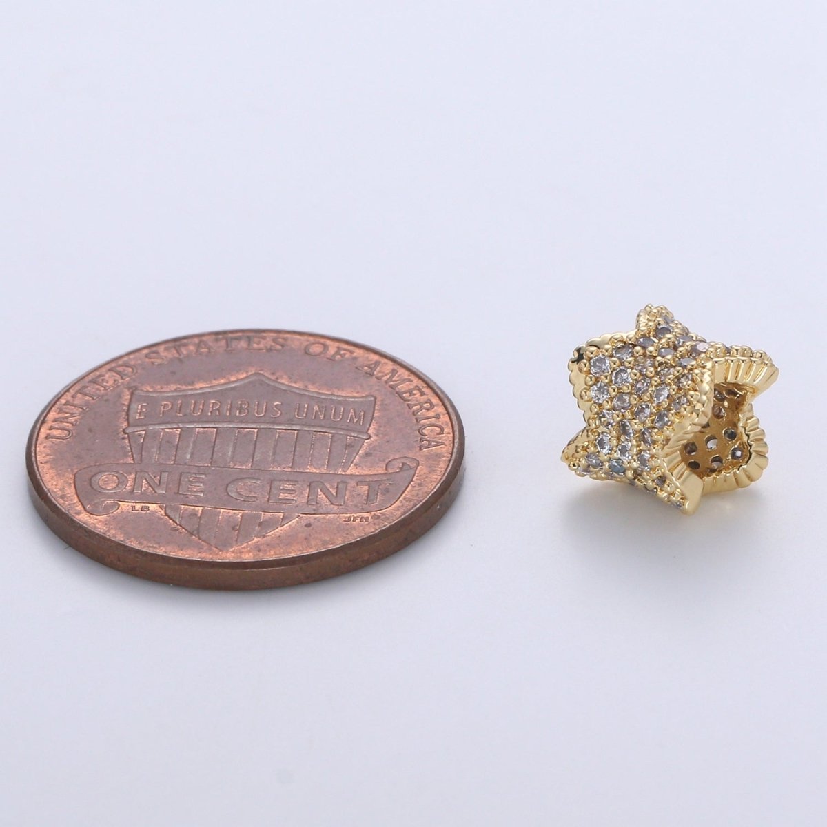 7mm Round Barrel Beads Cubic Zirconia CZ Micro Pave for Jewelry Making Bracelets Necklaces B-670 - DLUXCA