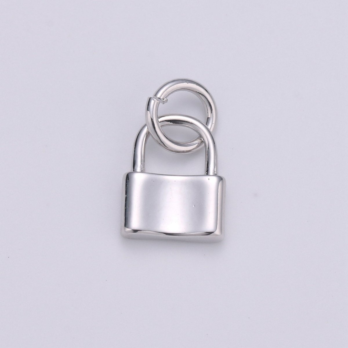 7X10mm Mini Lock Charm in 24K Gold Filled lock charm for earring bracelet necklace, Small Dainty Gold Padlock Charm, Silver Lock Jewelry | D-670, D-671 - DLUXCA