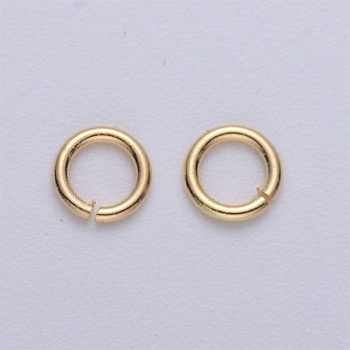 90pcs 6mm Gold Filled Open Jump Ring 6mm outer 18 gauge / 1mm, Rose Gold, Rhodium Plated, Black Gun Metal O jump Ring for supply O-028 ~ O-031 - DLUXCA