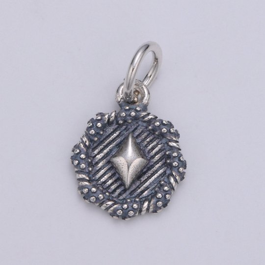 925 Sterling Silver Card Suits Charm, Heart Charm Silver Clover Charm for Necklace Bracelet Earring, Spades Charm,Diamond Charm,SL-HJ-99-102 - DLUXCA