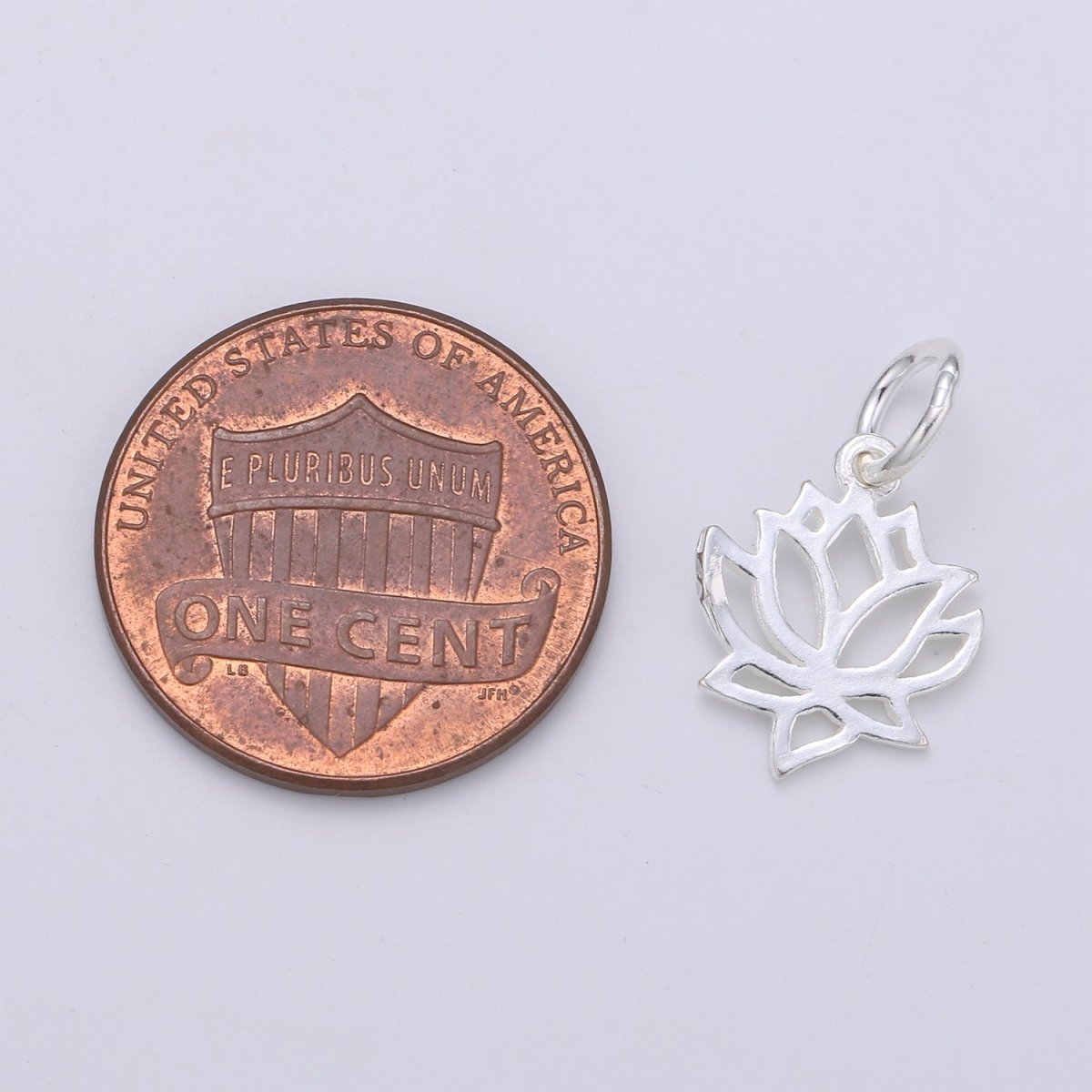 925 Sterling Silver Rose Charm, Floral Charm Silver Flower Charm for Necklace Bracelet Earring, Flower Charm SL-121 - DLUXCA