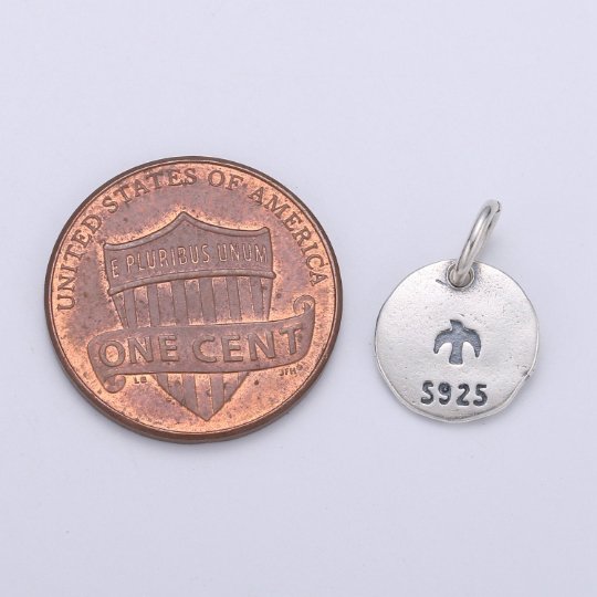 925 Sterling Silver Seagull Charm, Beach Charm Silver Bird Charm for Necklace Bracelet Earring, Seagull Bird Charm, SL-HJ-105 - DLUXCA