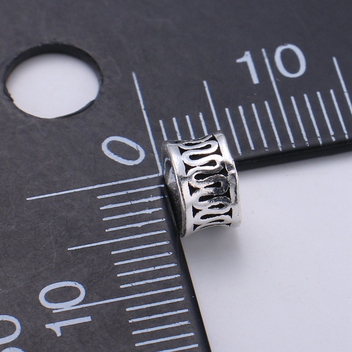 925 Sterling Silver Snake Bead, Design Bead Silver Bali Style Bead for Necklace Bracelet Earring, Bracelet Bead SL-219 - DLUXCA