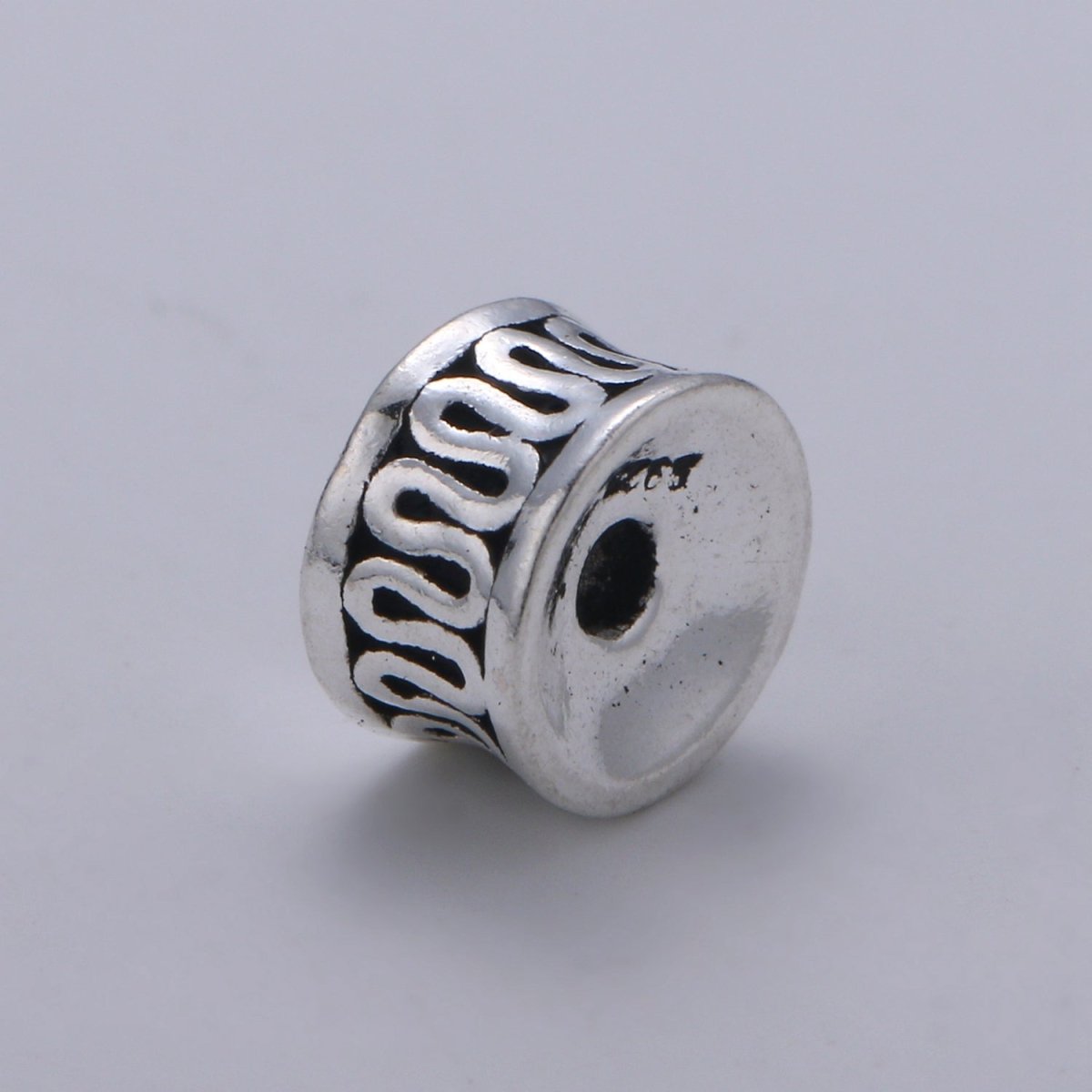 925 Sterling Silver Snake Bead, Design Bead Silver Bali Style Bead for Necklace Bracelet Earring, Bracelet Bead SL-219 - DLUXCA