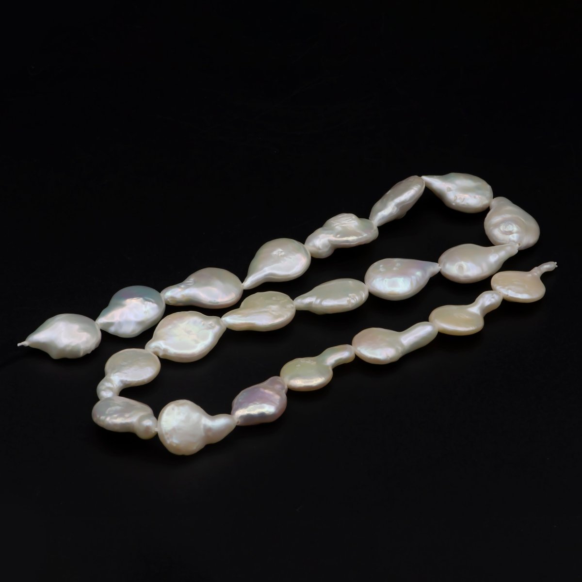 9.5-13.2mm Genuine Natural Freshwater baroque pearl Beads, Big Size Irregular Keishi pearl beads, Bridesmaid Wedding Pearls Necklace | WA-582 Clearance Pricing - DLUXCA